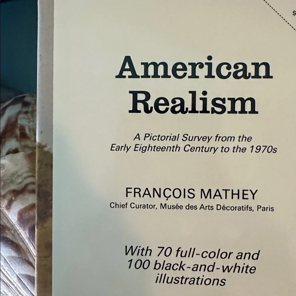 American Realism Hardcover Art Book - Tan, Green